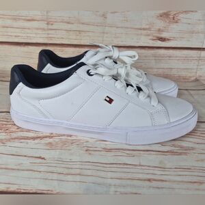 Tommy Hilfiger White and Black Men's Sneakers